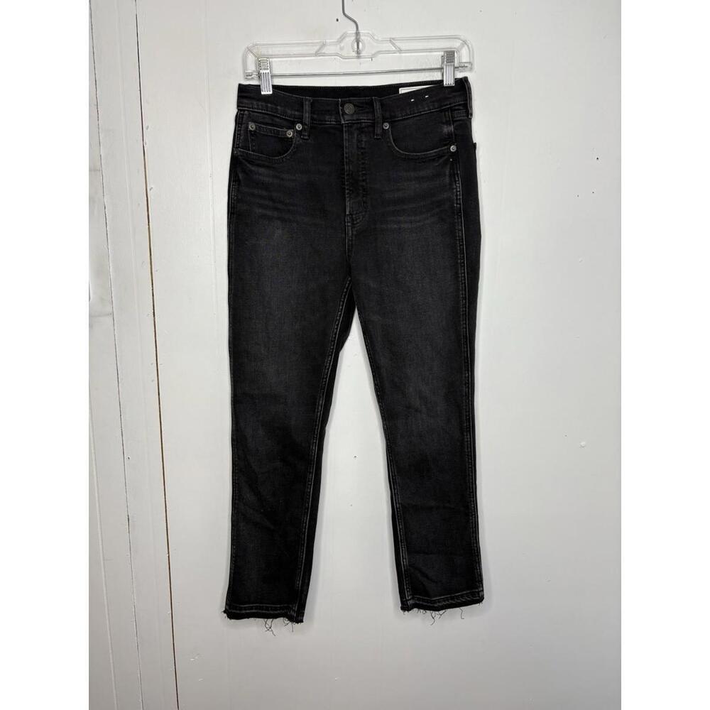 Gap Jeans Womens 4 Short Vintage Slim Straight High Rise Released Hem Stretch